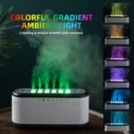 H1 Smart Flame Aroma Diffuser & Bluetooth Speaker — 600ml 4-in-1 Ultrasonic Humidifier with 3D Flame Effect, 7-Color LED Lights, Wireless Speaker, 2 Mist Modes, Auto Shut-Off, CE FCC RoHS Certified