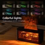 2026 New Flame Essential Oil Diffuser — 250ml USB Smart Cool Mist Humidifier with Flowing Water & 3D Flame Effect, 7-Color LED Night Light, Timer (3H/6H), Type-C - Image 4