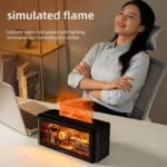 2026 New Flame Essential Oil Diffuser — 250ml USB Smart Cool Mist Humidifier with Flowing Water & 3D Flame Effect, 7-Color LED Night Light, Timer (3H/6H), Type-C - Image 2