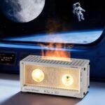 2026 Astronaut Flame Aroma Diffuser Humidifier — 300ml USB Ultrasonic Cool Mist Humidifier with Simulated Flame Effect, 7-Color LED Night Light, Type-C, Custom Logo Available, CE ROHS FCC Certified - Image 2