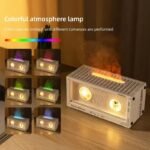 2026 Astronaut Flame Aroma Diffuser Humidifier — 300ml USB Ultrasonic Cool Mist Humidifier with Simulated Flame Effect, 7-Color LED Night Light, Type-C, Custom Logo Available, CE ROHS FCC Certified